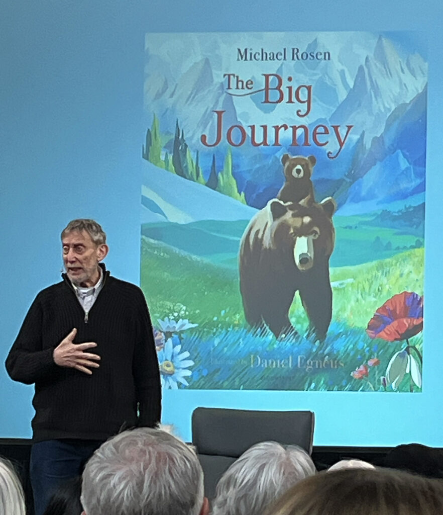 Michael Rosen discussing The Big Journey.